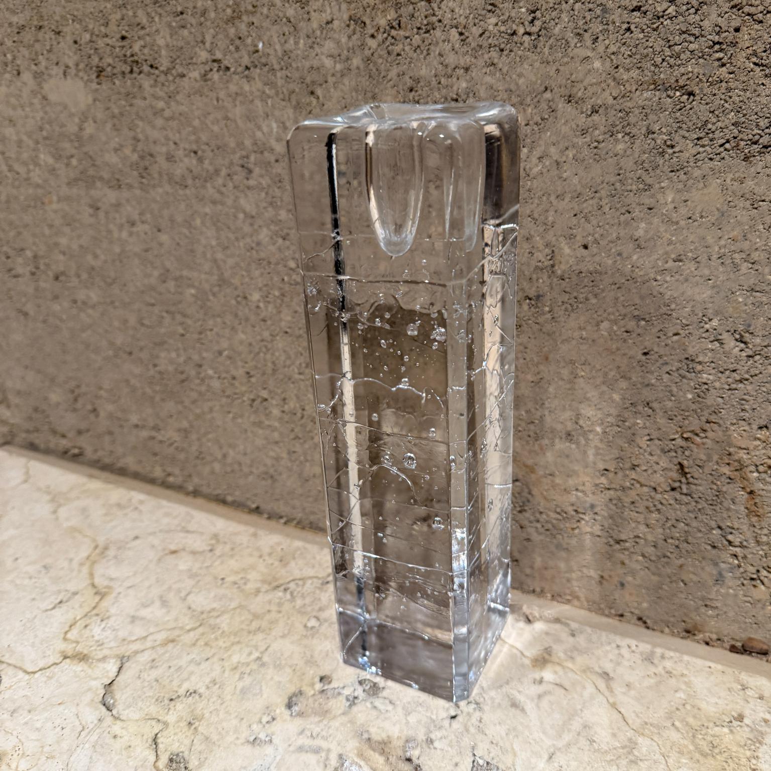 Portacandele Arkipelago anni '70 in vetro Icicle Timo Sarpaneva Iittala Finlandia in vendita 6