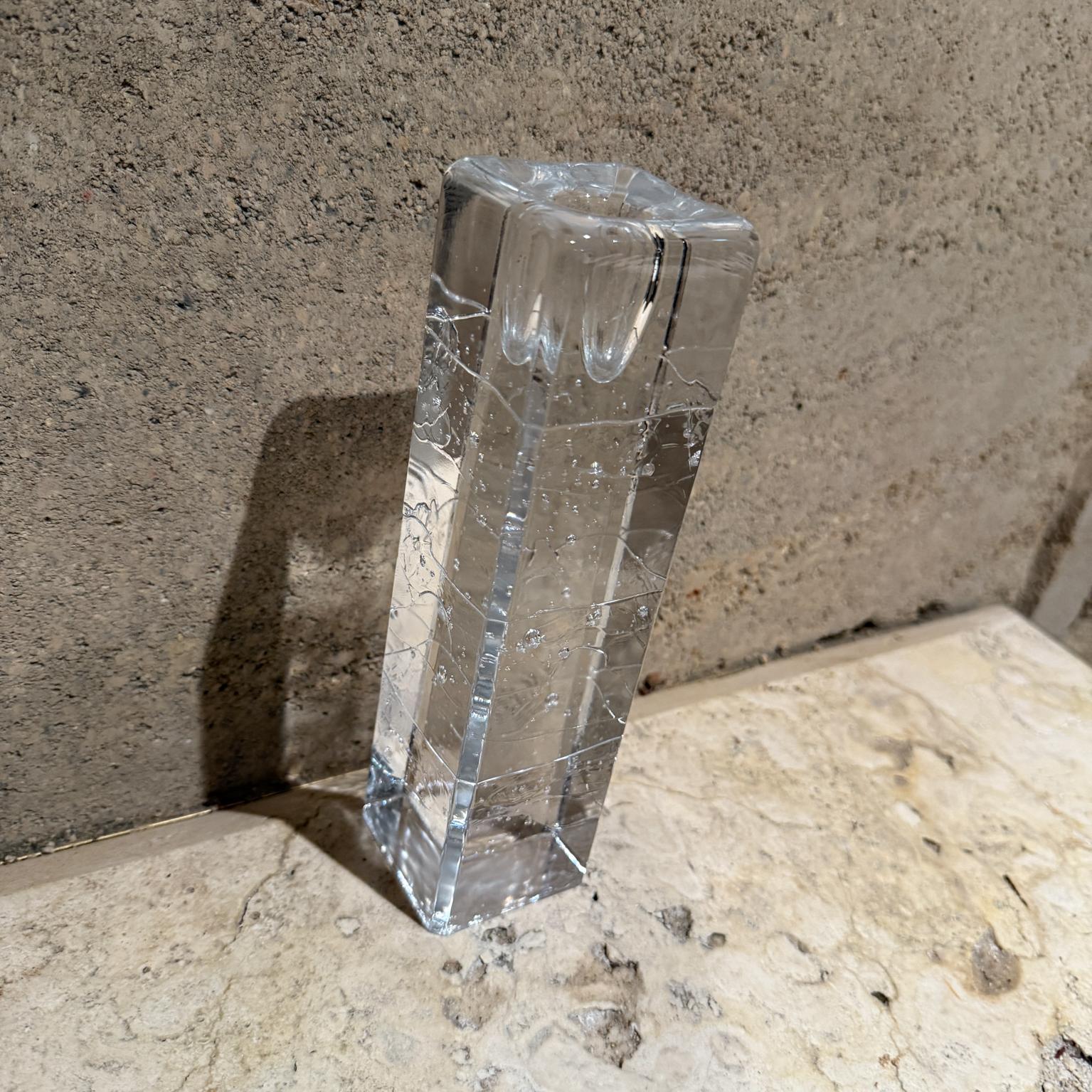 Portacandele Arkipelago anni '70 in vetro Icicle Timo Sarpaneva Iittala Finlandia in vendita 7