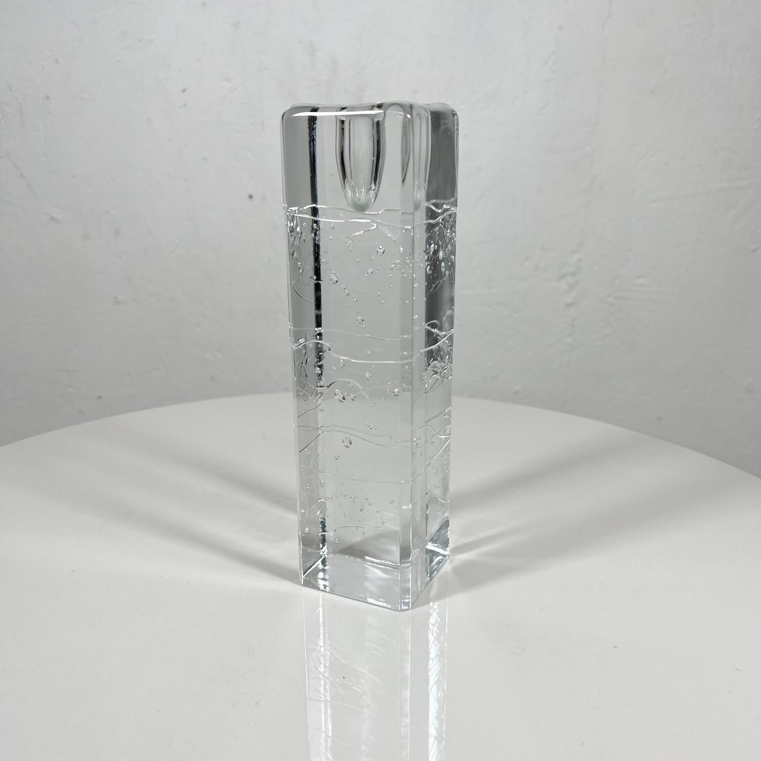 Finlandese Portacandele Arkipelago anni '70 in vetro Icicle Timo Sarpaneva Iittala Finlandia in vendita