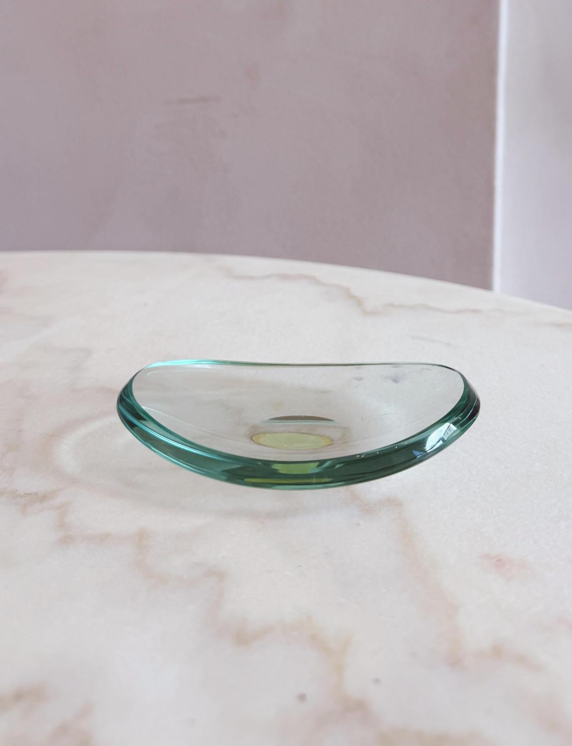 1970er Armando Poggi Italienische Glasschale (Ende des 20. Jahrhunderts) im Angebot