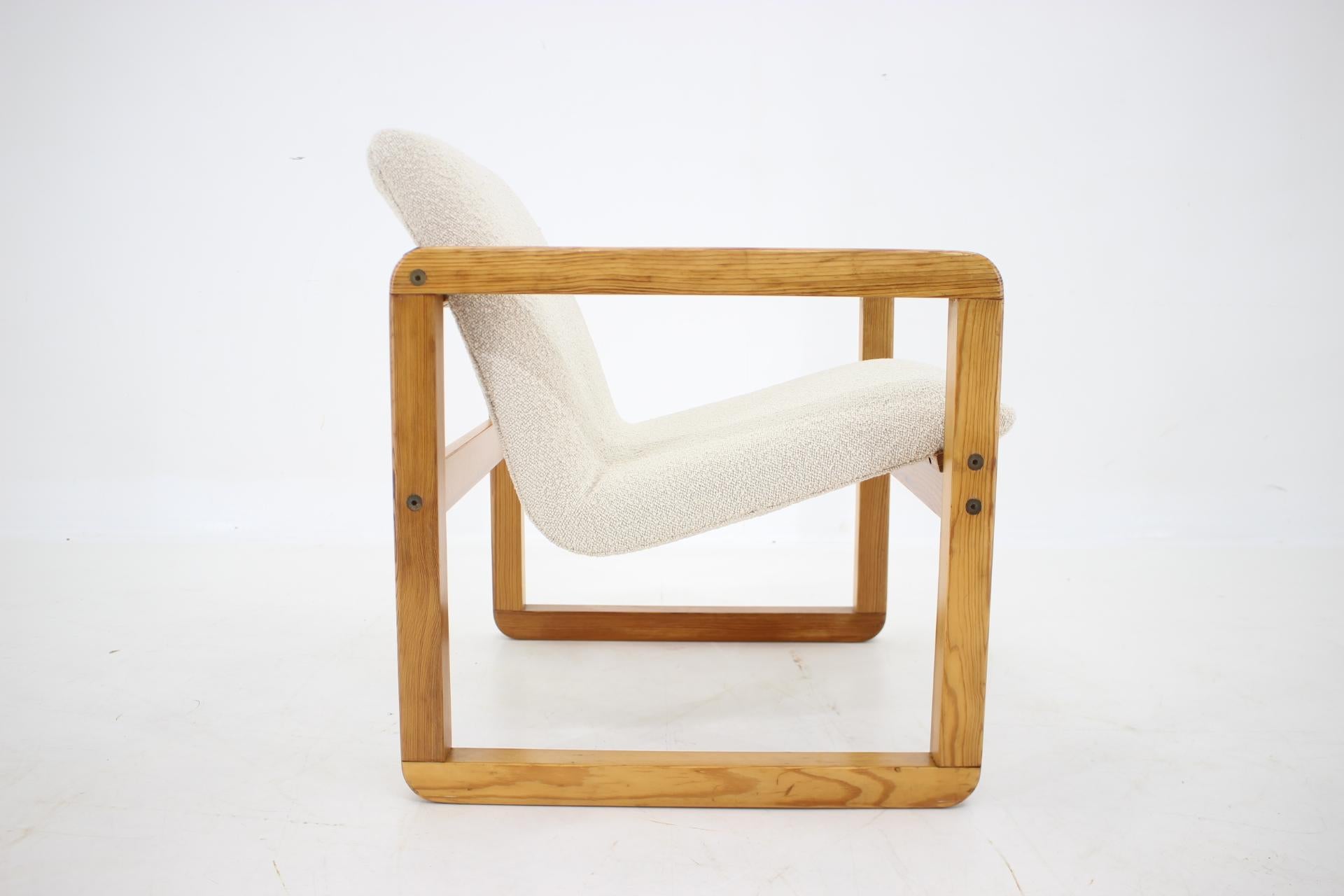 Late 20th Century 1970s Armchair in Boucle, Up to 4 Pieces Available