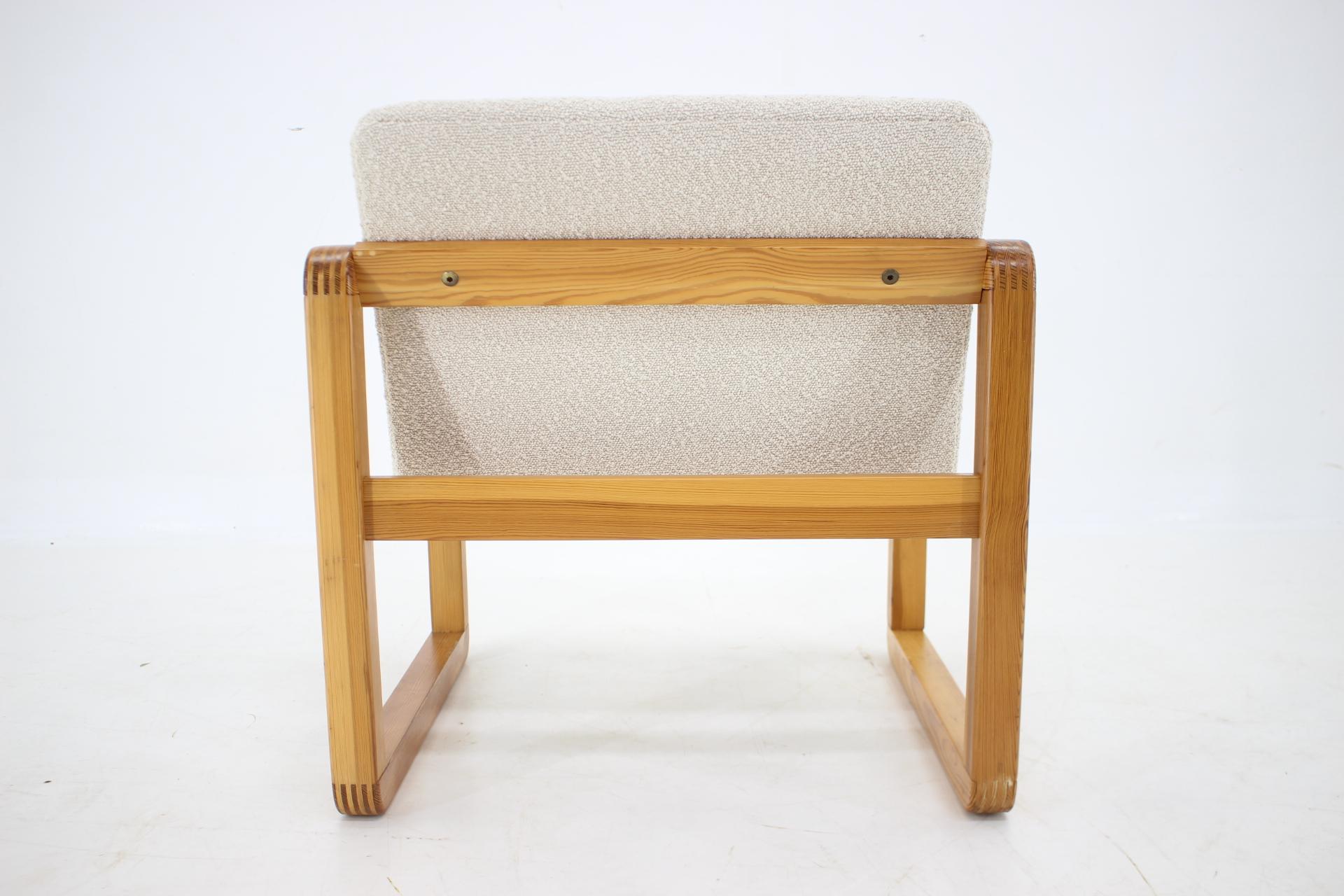 1970s Armchair in Boucle, Up to 4 Pieces Available 1