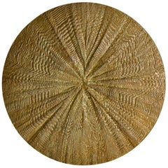 1970s Art Bowl Cast in Bronze with Strong  Rippled Texture