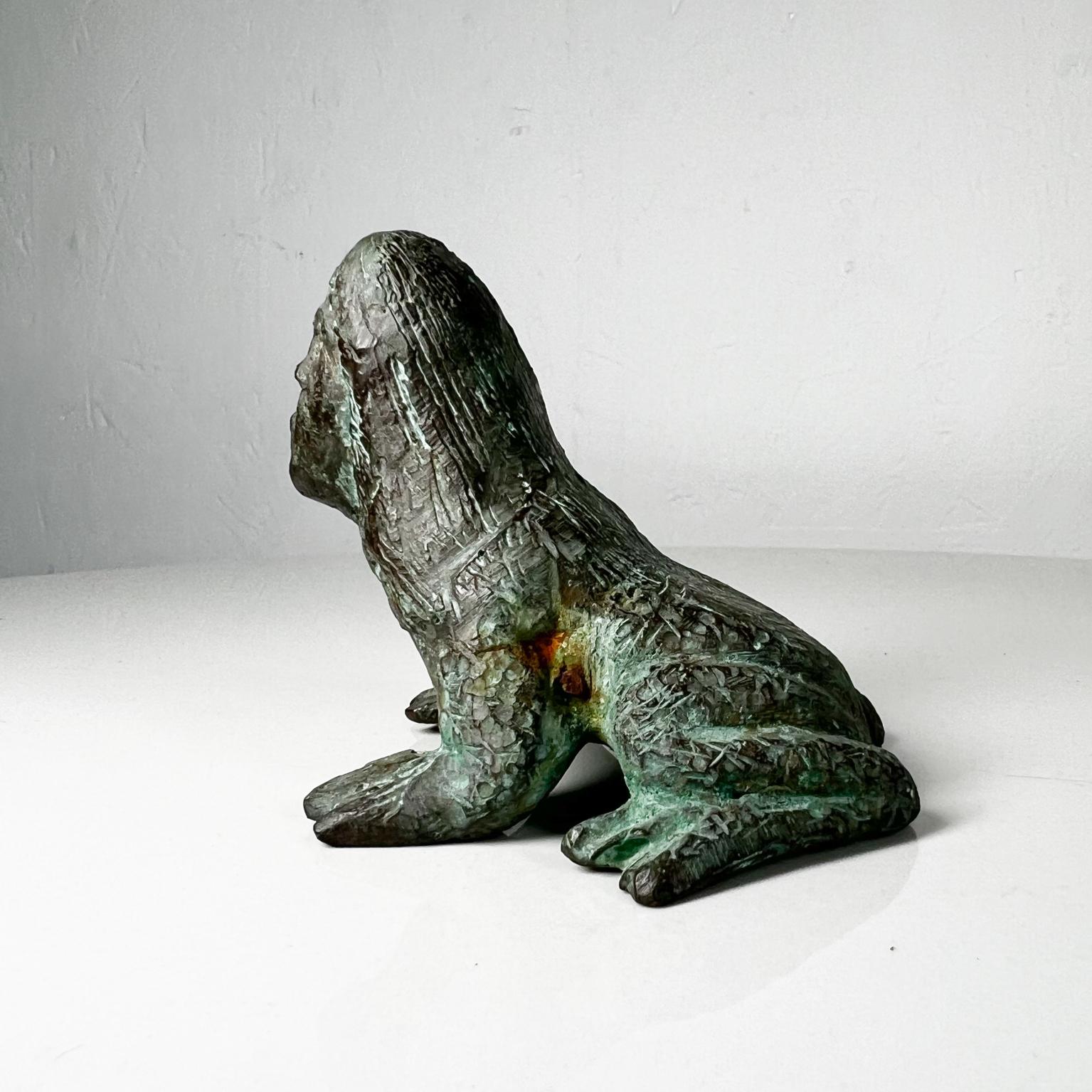 1970s Art Bronze Frog Woman Hybrid Paperweight Surrealist Sculpture 1