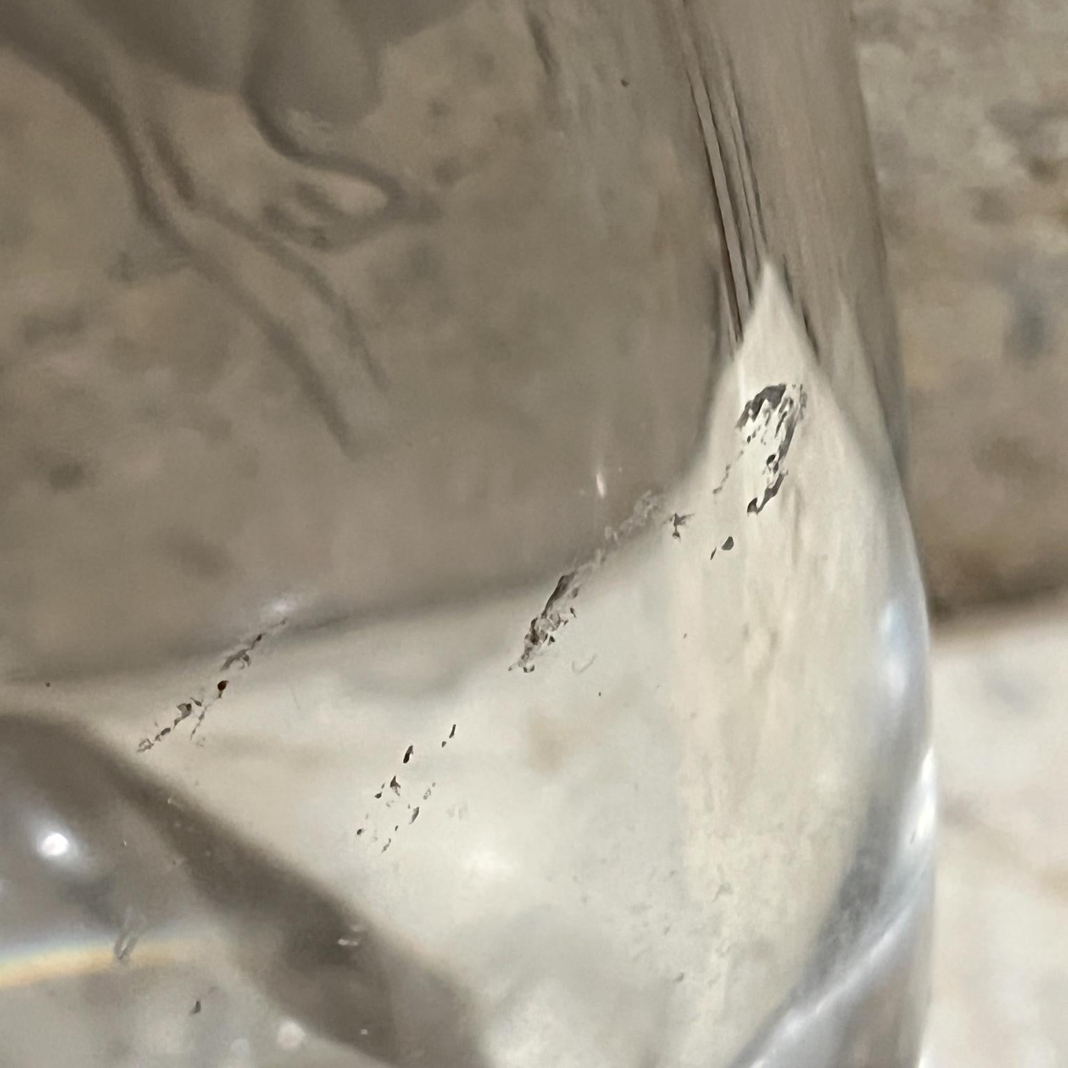 Vaso in vetro artistico di cristallo Strombergshyttan degli anni '70 con cervo inciso in vendita 6
