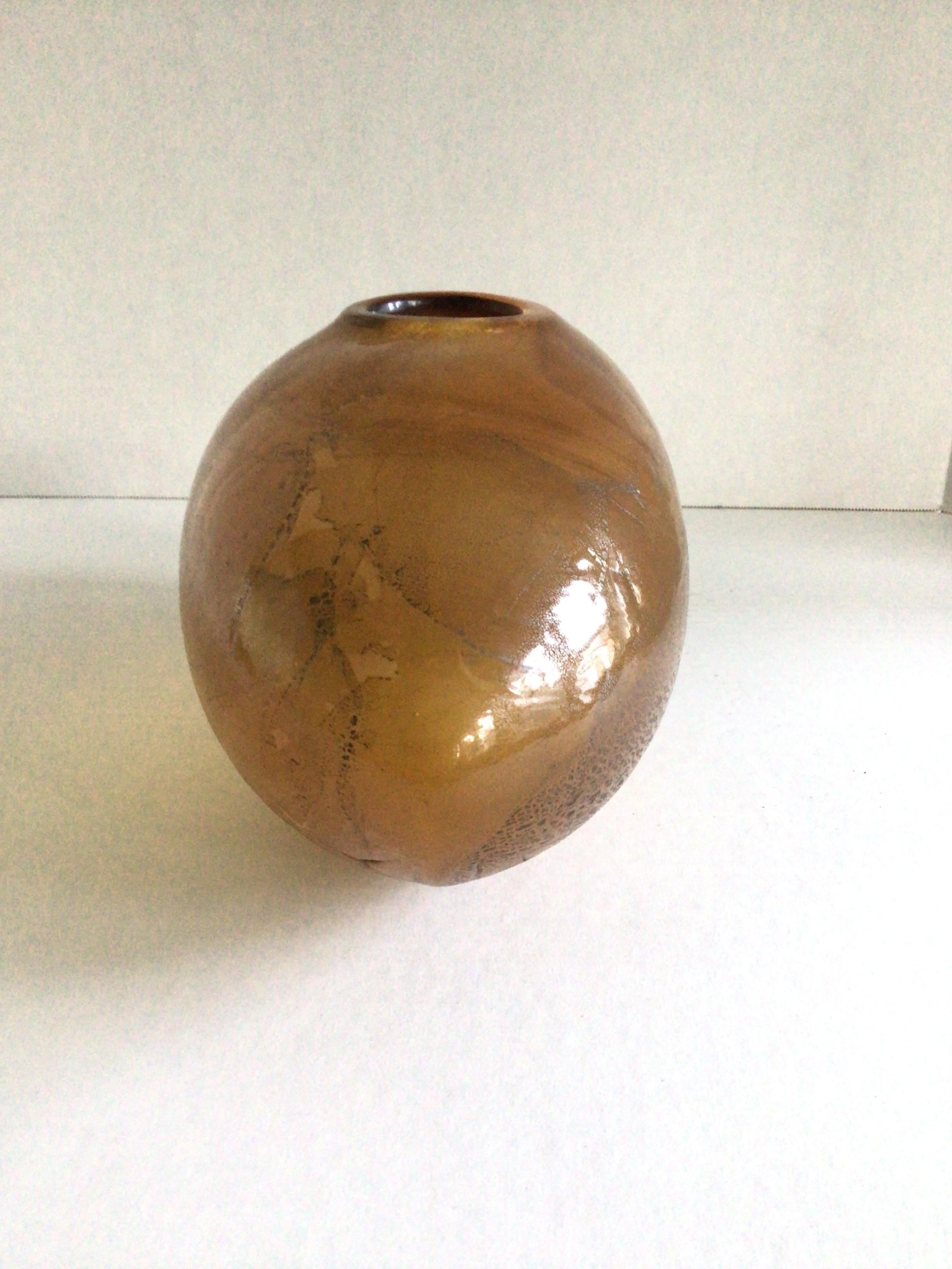 Vase en verre d'art des années 1970 Bon état - En vente à Tarrytown, NY