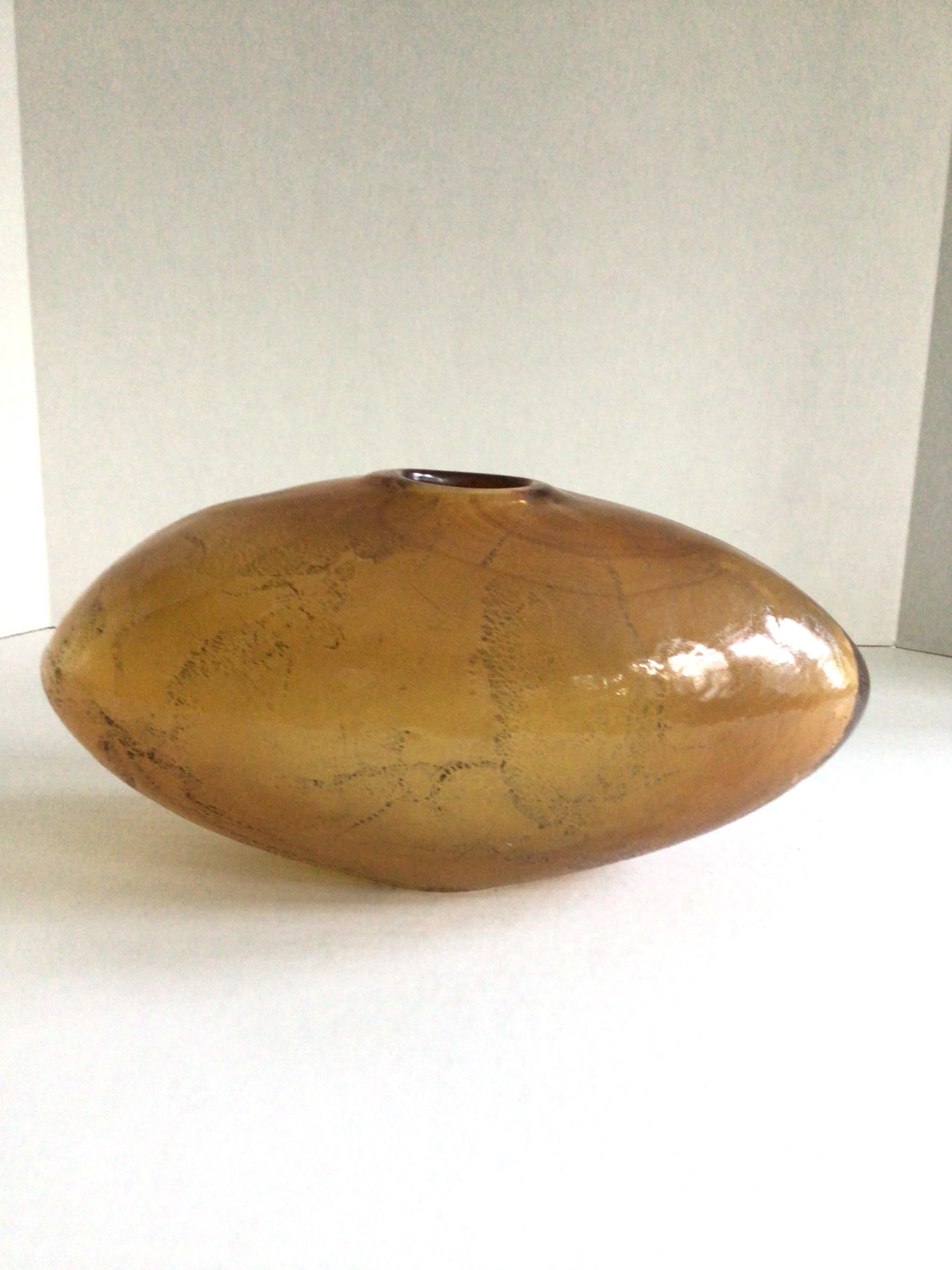 Fin du 20e siècle Vase en verre d'art des années 1970 en vente