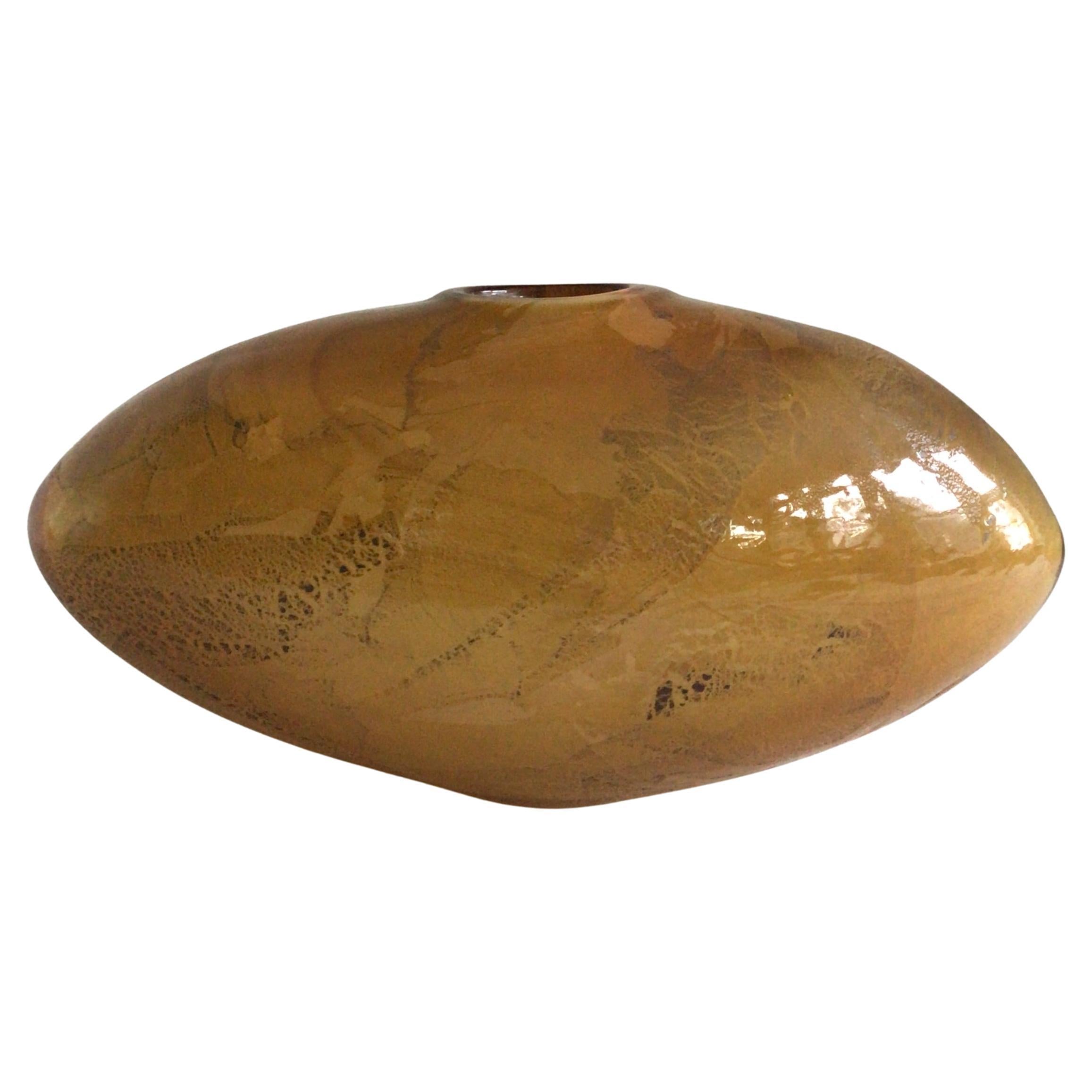 Vaso in vetro artistico degli anni 
70