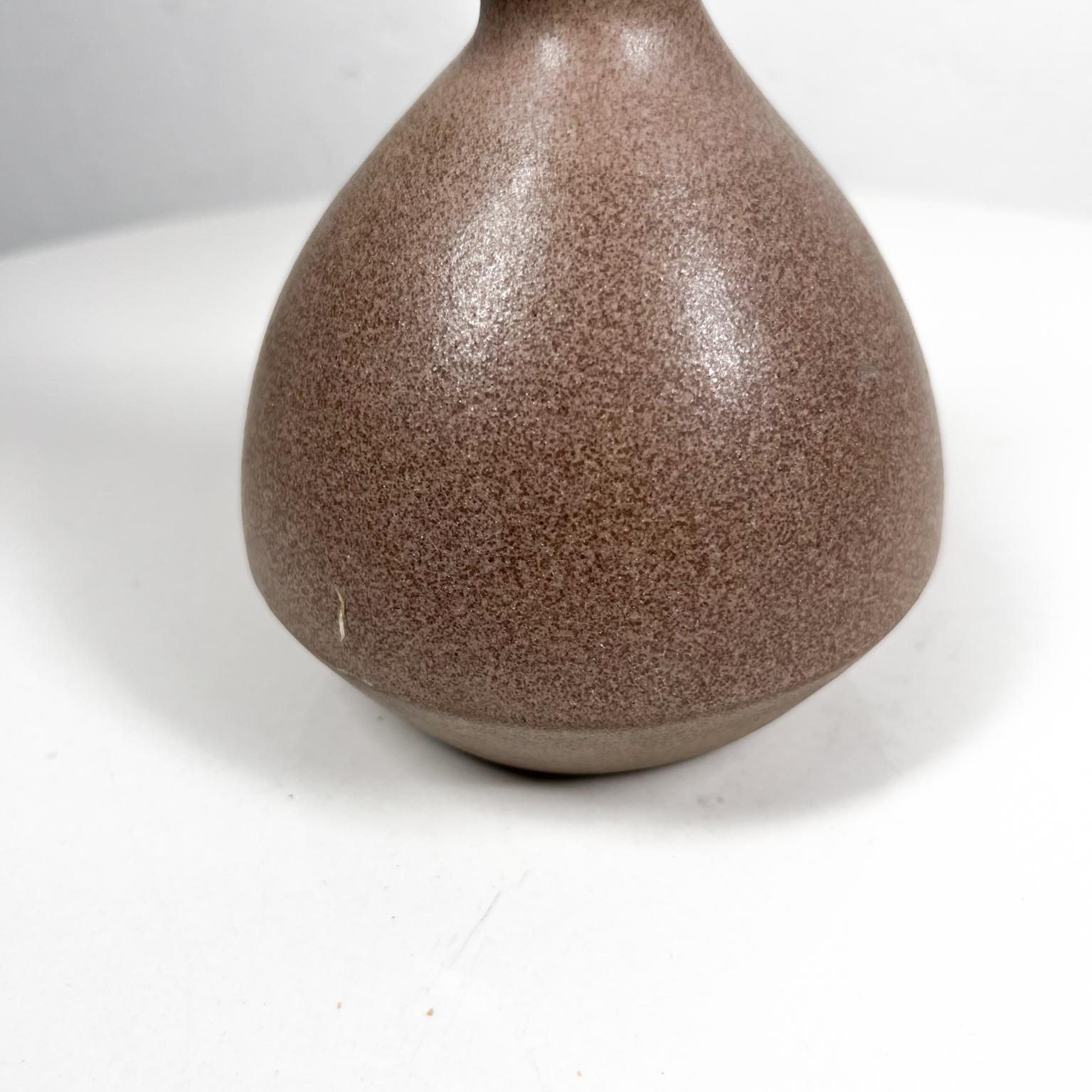 20th Century 1970s Art Pottery Anderson Abstract Vase Smooth Sensual Duck Shape