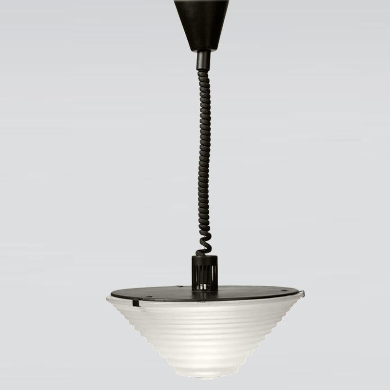 Mid-Century Modern Lampe à suspension Artemide Egina 38 des années 1970 par Angelo Mangiarotti, fabriquée en Italie en vente