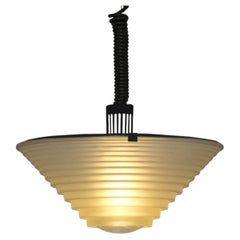 Lampada a sospensione Artemide "Egina 38" degli anni '70 di Angelo Mangiarotti, Made in Italy