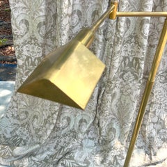 1970’s Articulated Brass Floor Lamp Signed Koch & Lowy
