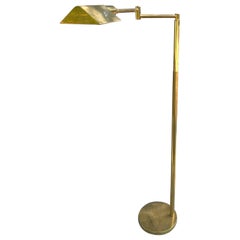 1970’s Articulated Brass Floor Lamp Signed Koch & Lowy