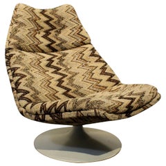 1970s Artifort Swivel Lounge Chair by Geoffrey Harcourt