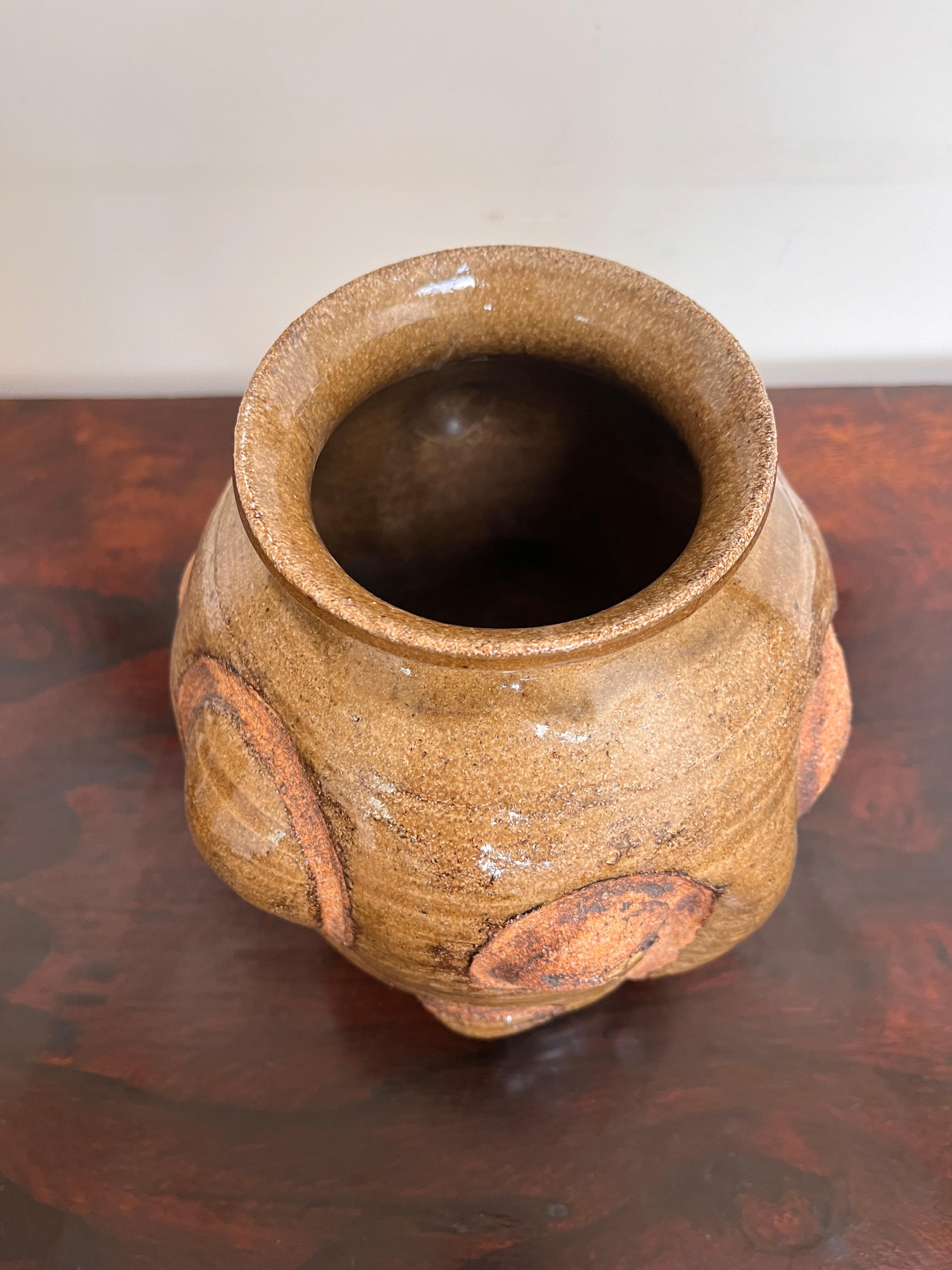 1970's Artist-made Abstract Face Vase For Sale 1