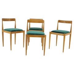 1970s Ash Four Dining Chairs by Drevotvar, Czechoslovakia