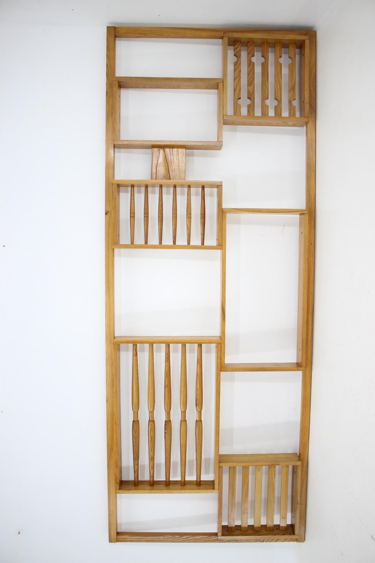 1970s Ash Room Divider, Czechoslovakia In Good Condition For Sale In Praha, CZ