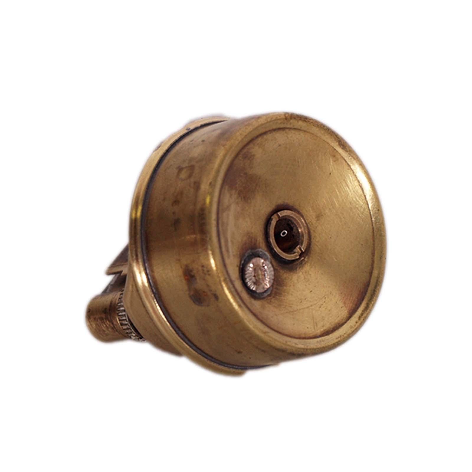 Italian 1970s Ashtray with Ceramic and Brass Lighter by Paolo Traversi , working For Sale