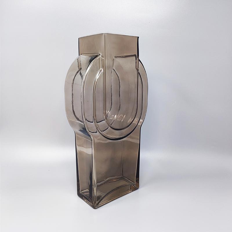 Mid-Century Modern 1970s Astonishing Beige Vase by Tamara Aladin, Made in Finland For Sale