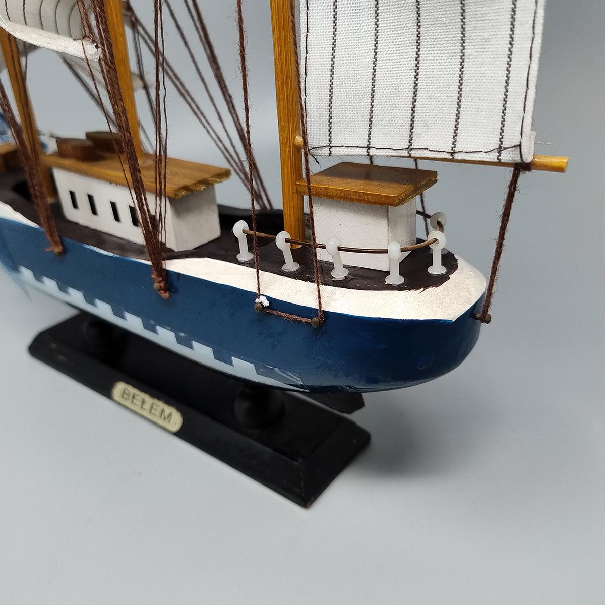 Modellino di nave Belem anni '70 sorprendente. Realizzato a mano. Prodotto in Inghilterra in vendita 1