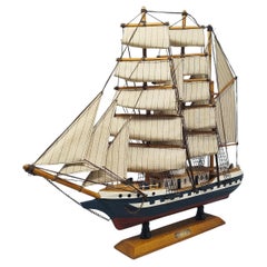 1970s Astonishing Belem Model Ship. Handmade. Made in England