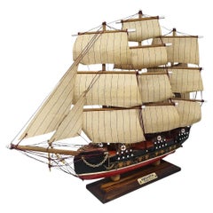 1970er Jahre Erstaunlich Bergantin Siglo XVIII Modell Schiff. Handgefertigt. Hergestellt in England