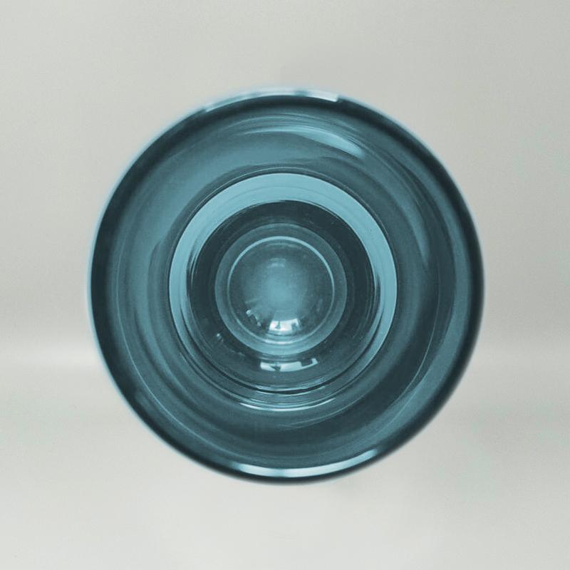 Art Glass 1970s Astonishing Blue Vase #1376 by Tamara Aladin Vase for Riihimaki/Riihimaen For Sale