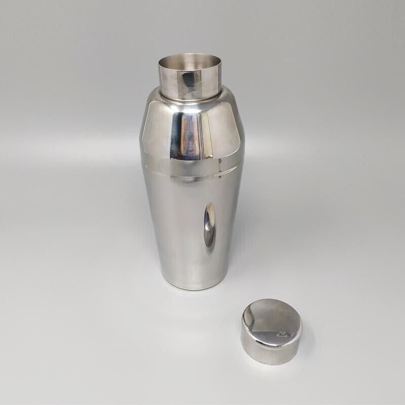Mid-Century Modern 1970s Astonishing Cocktail Shaker by Guy Degrenne in Stainless Steel. Made in Fr For Sale