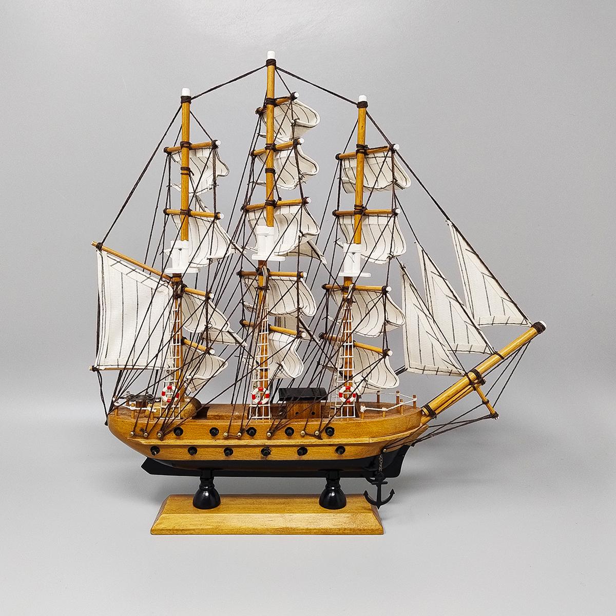 English 1970s Astonishing MayFlower Model Ship. Handmade. Made in England