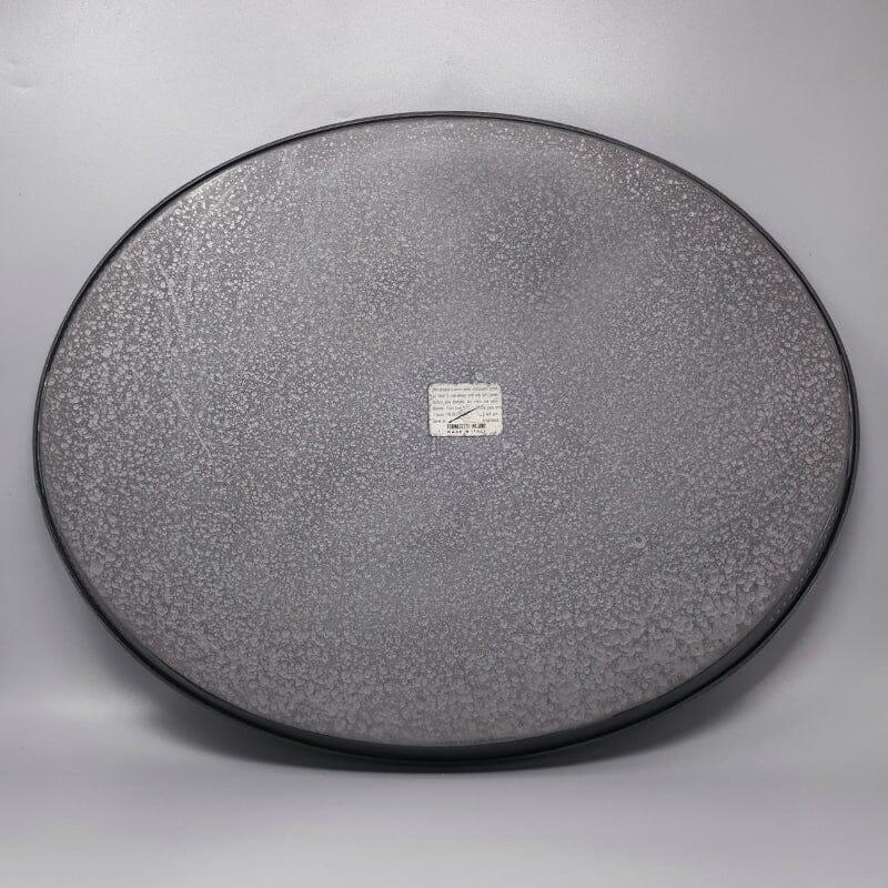 1970s Astonishing Oval Metal Tray By Piero Fornasetti. Made in Italy For Sale 2