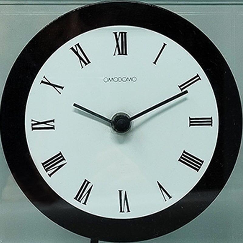 Fin du 20e siècle Étonnante horloge Pendulum d'Omodomo en cristal des années 1970 Fabriqué en Italie en vente
