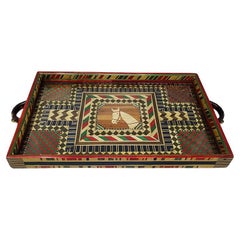 1970s Astonishing Rectangular Tray in Straw. Made in Italy