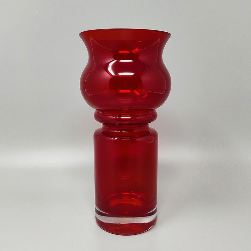 Mid-Century Modern 1970s Astonishing Tamara Aladin Vase Tulppaani (#1513) for Riihimaki/Riihimaen L For Sale