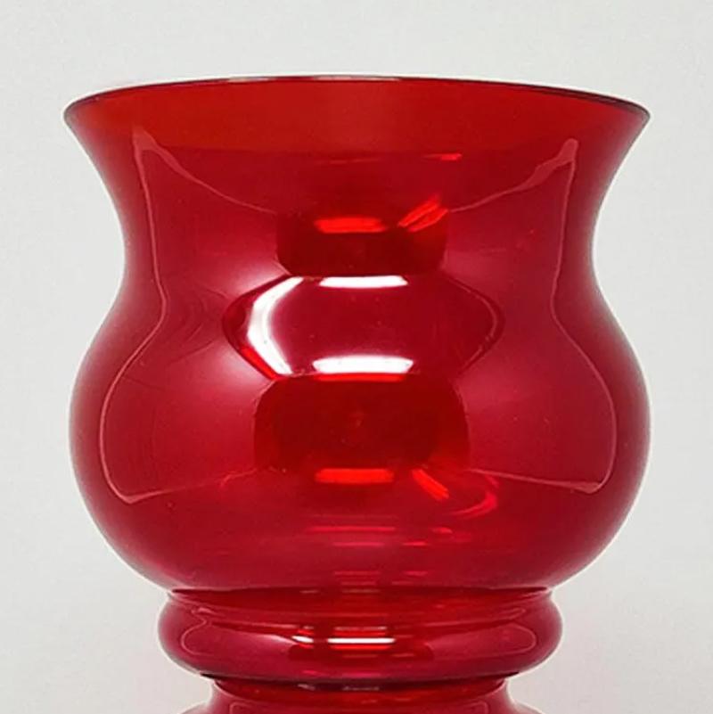 1970s Astonishing Tamara Aladin Vase Tulppaani (#1513) for Riihimaki/Riihimaen L In Excellent Condition For Sale In Milano, IT