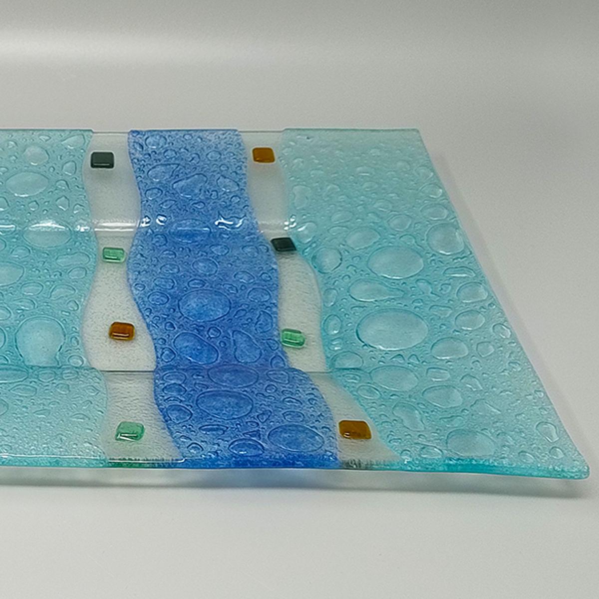 Verre de Murano Étonnant plateau des années 1970 par Albatros en verre de Murano. Fabriqué en Italie en vente