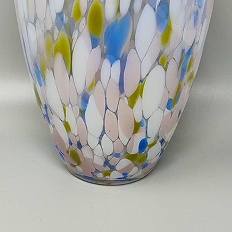 1970er Jahre Erstaunliche Vase aus Murano-Glas von Artelinea. Hergestellt in Italien im Angebot 1