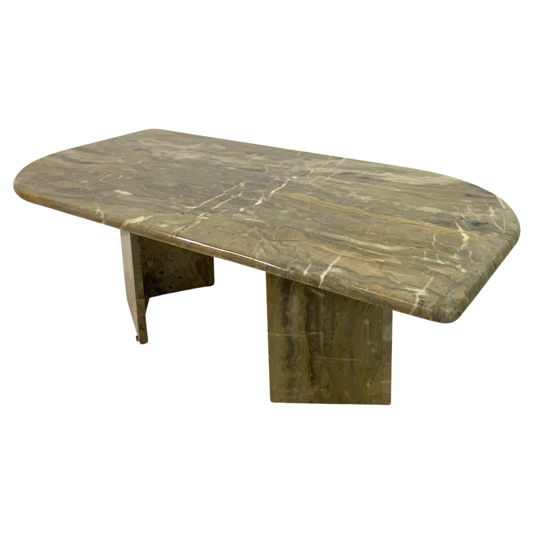 1970S Asymmetric Marble Coffee Table For Sale at 1stDibs