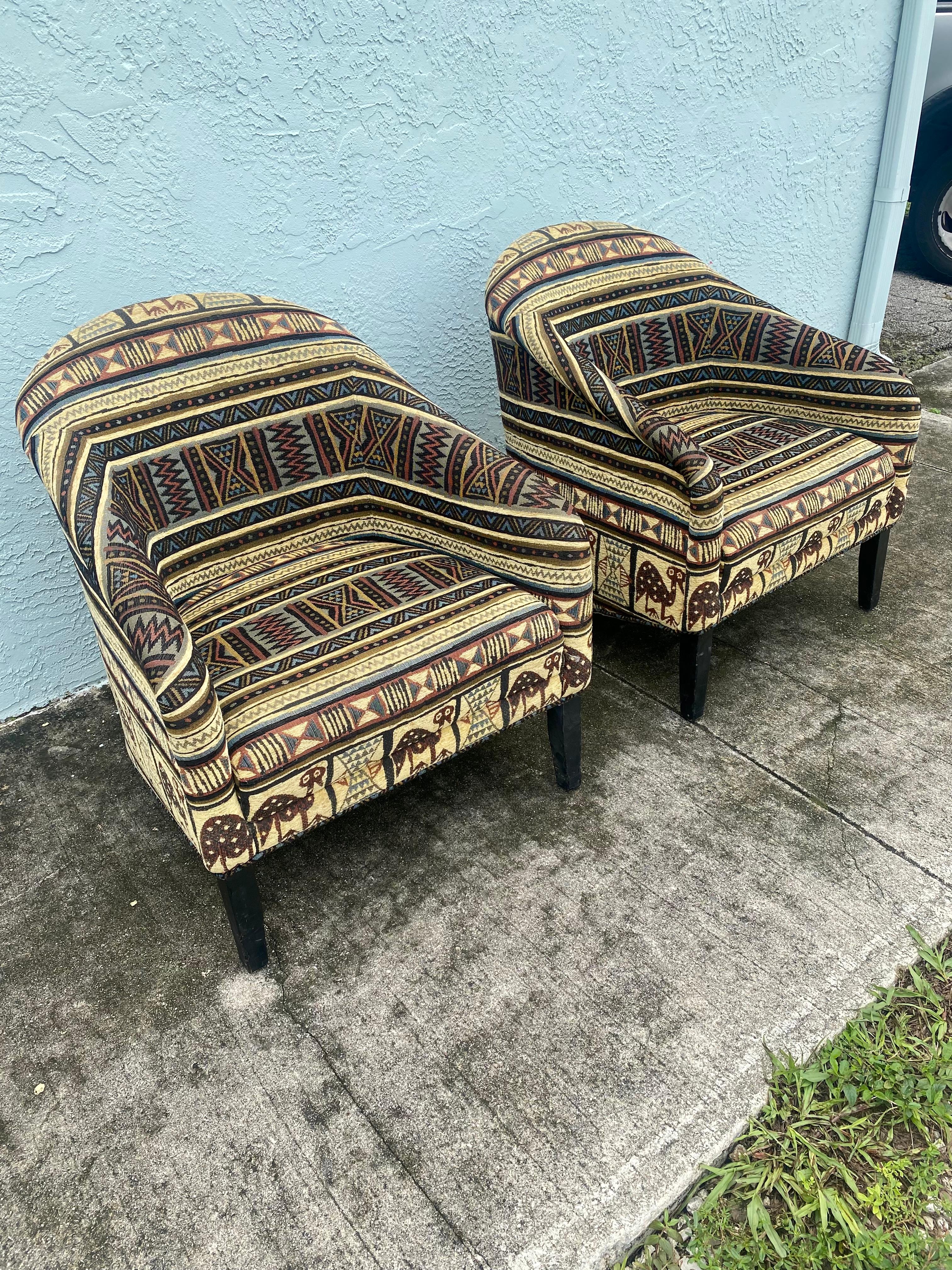 1970s Attributed to George Smith Kilm Chairs, Set of 2 For Sale 3