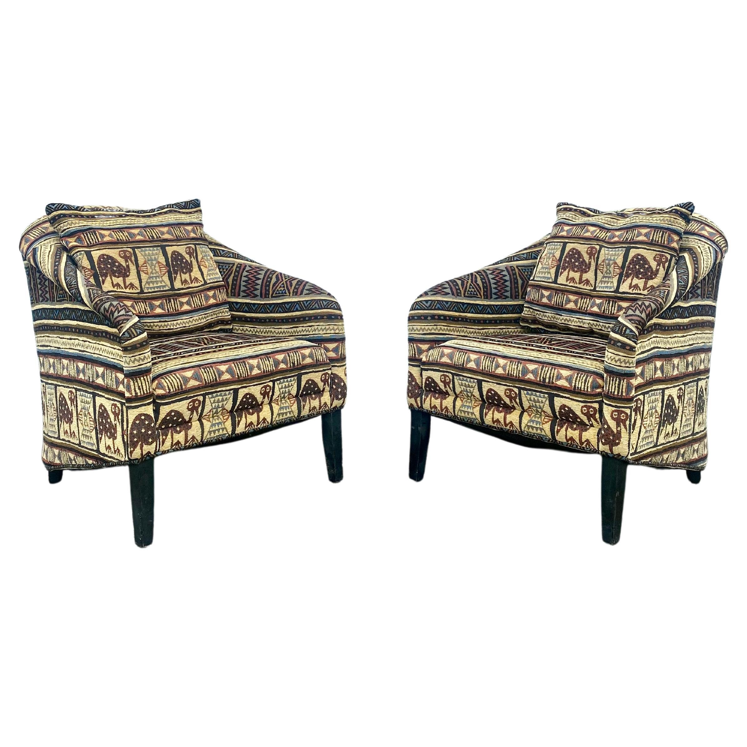 1970s Attributed to George Smith Kilm Chairs, Set of 2 For Sale