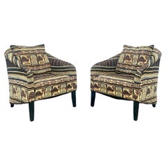 1970s Attributed to George Smith Kilm Chairs, Set of 2