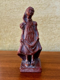 1970s Austin Production "Dress up Girl" Brutalist Sculpture.