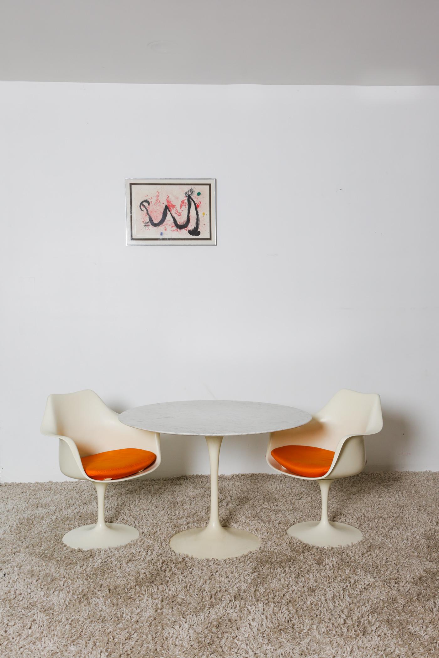 Aluminum 1970s Authentic Eero Saarinen Knoll Tulip Armchair