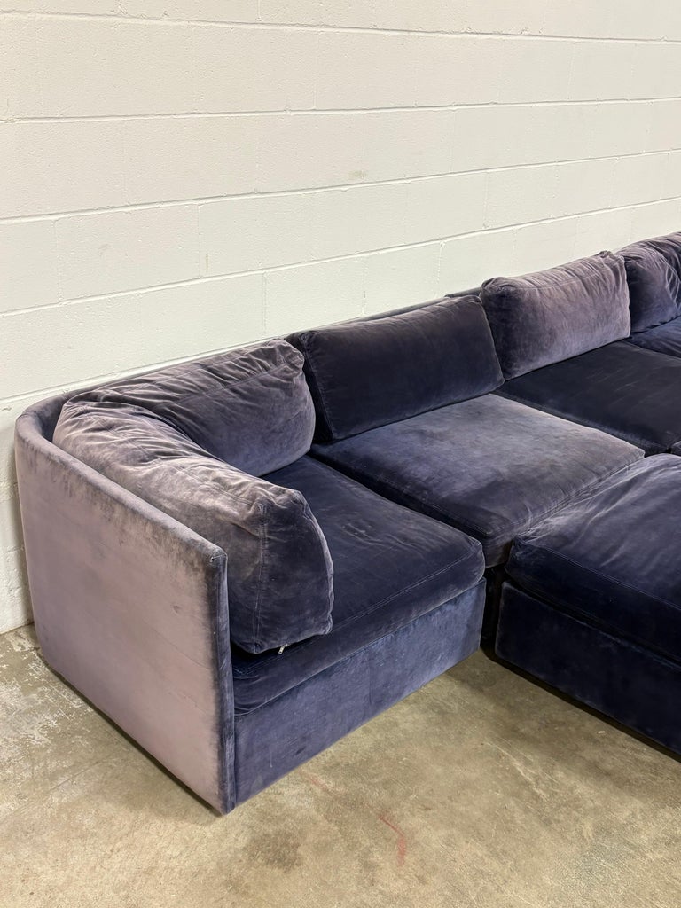 velvet playpen modular lounge