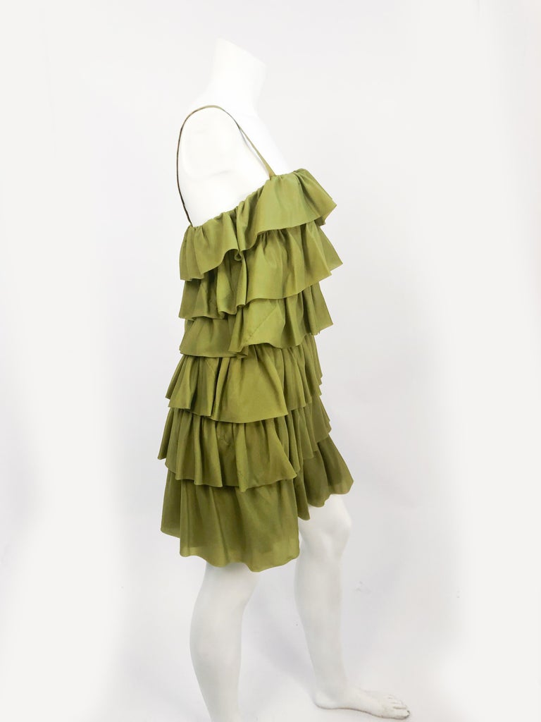 avocado green gown