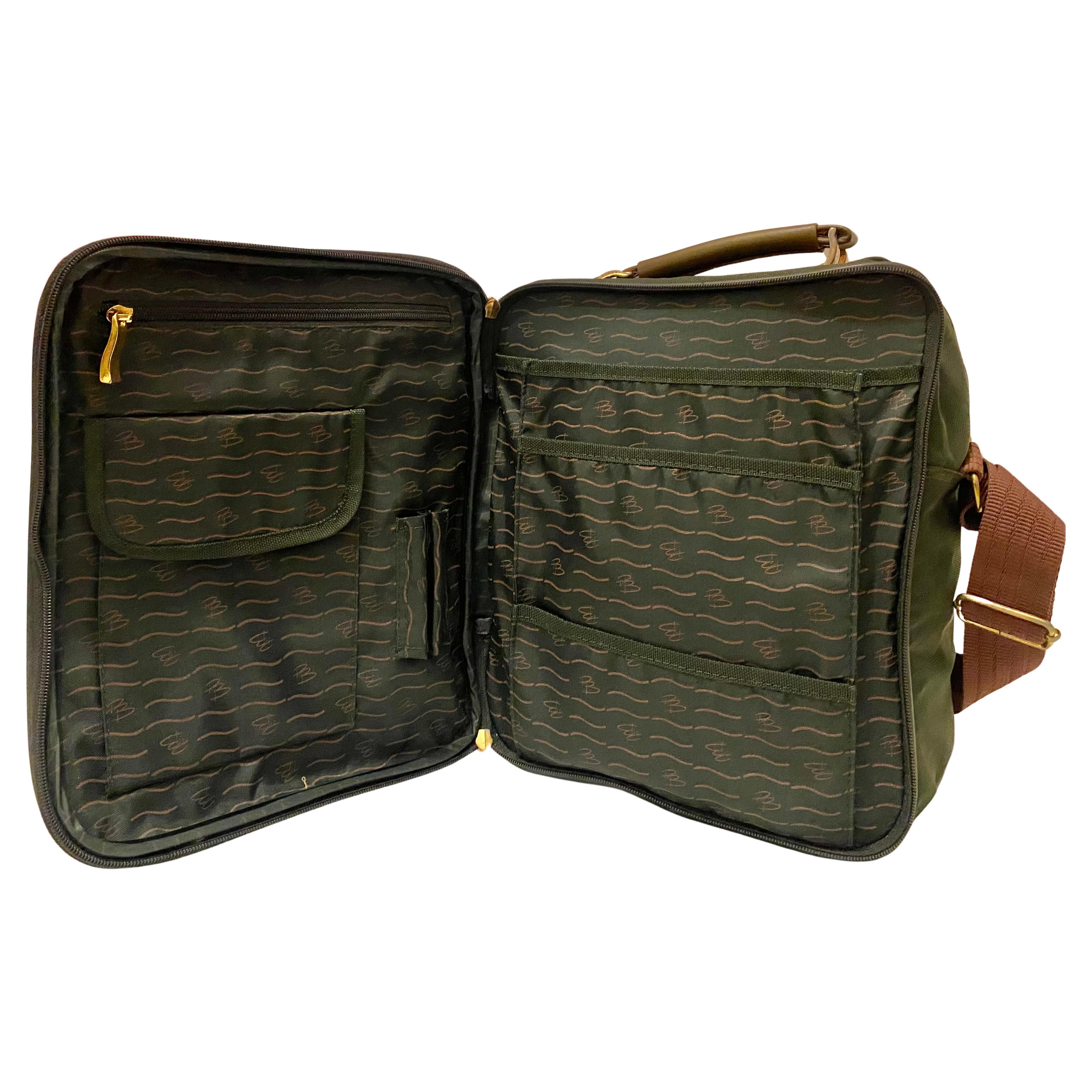 1970s Pierre Balmain Cabin Travel Shoulder Bag For Sale 1