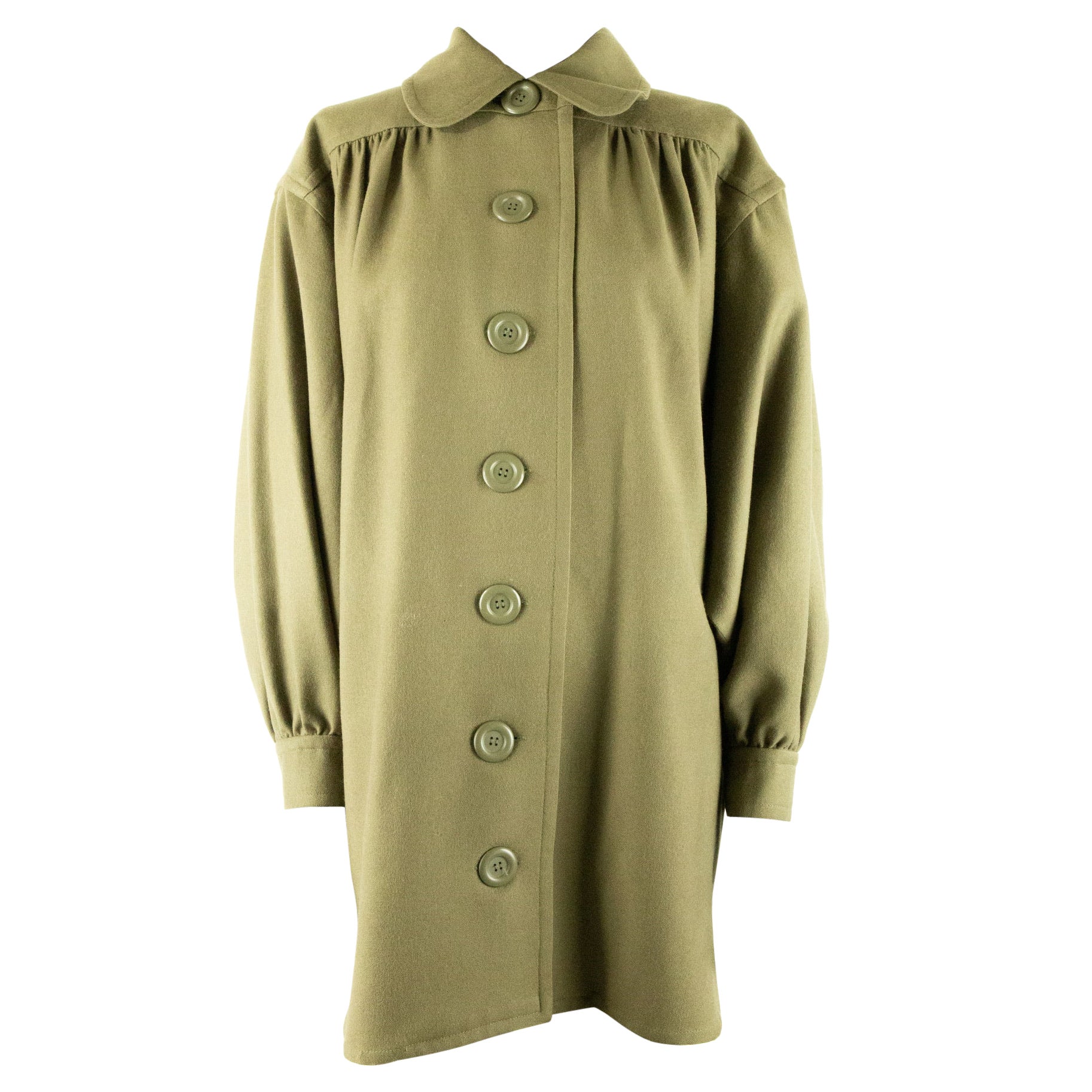 Veste ivoire kaki Balmain des années 1970