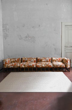 1970s Bamboo Four-Module Sofa