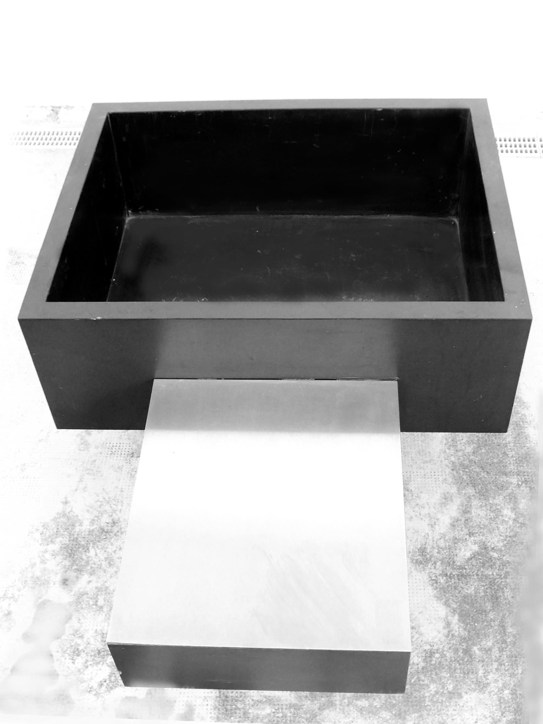 Aluminum 1970s Bar Box in the Manner of Willy Rizzo Sabot Roche Bobois For Sale