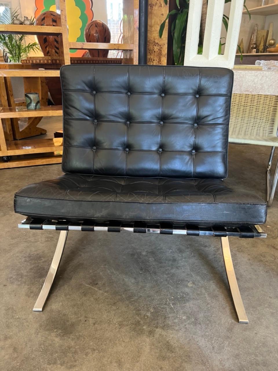 American 1970's Barcelona Chairs by Knoll