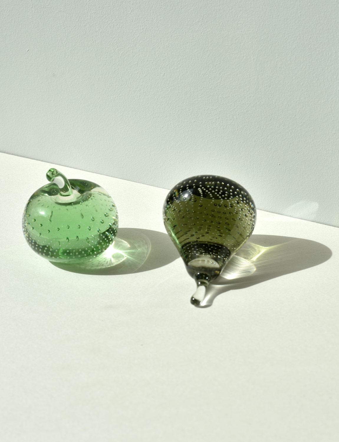 1970er Barovier Murano Glas Apfel & Birne (Italienisch)